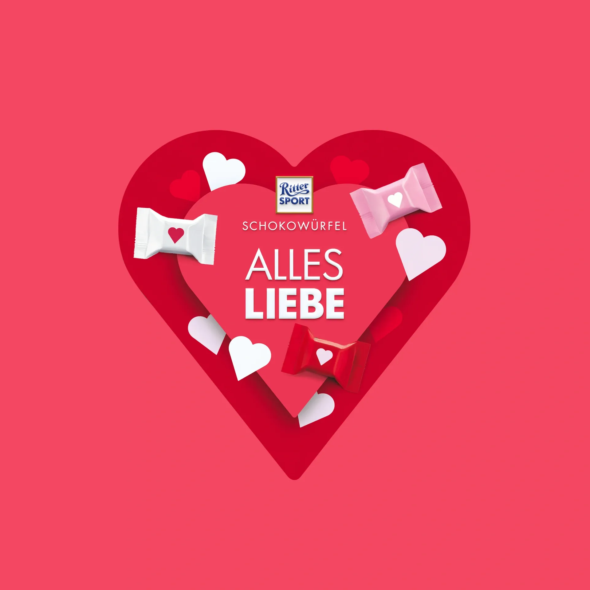 Ritter Sport Schokowürfel Alles Liebe